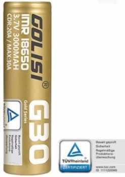 Golisi G30 18650 20A 3000mAh