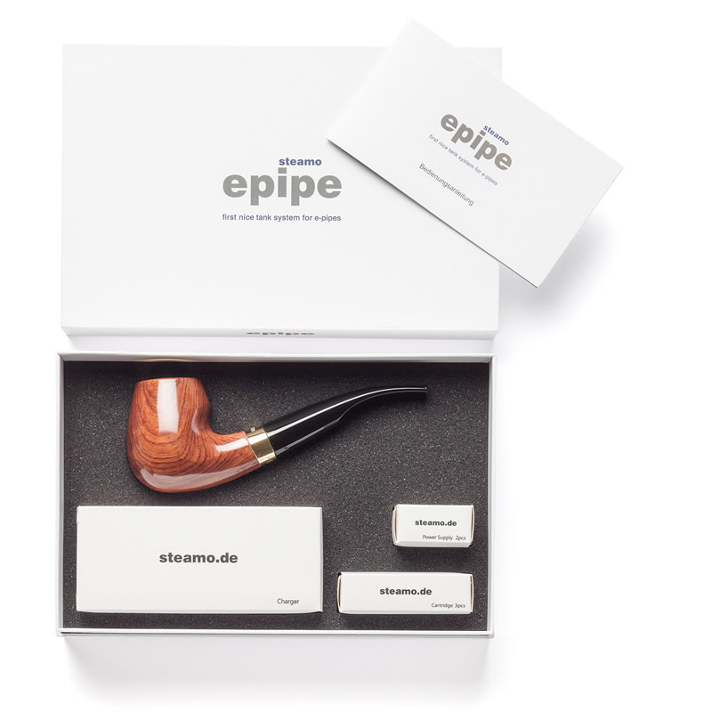 vape in pfeifenform VapeOnly vPipe III Ebony e-Pipe E-Pfeife Starterset 1300mAh & 1,2ml kaufen  in Deutschland – vapormo.de